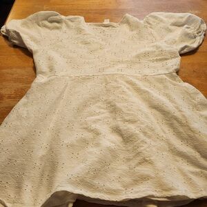 Charming White H&M Dress Size XL